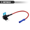 Circuit 12V Mini Fuse Tap w/ 5A 7.5A 10A 15A ATM APM Blade Type Fuse Set