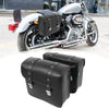 Make Model Pair Motorcycle Saddlebag Side Tool Bags Waterproof Faux Leather