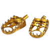 Harley Sportster Softail Gold CNC Wide MX Style Foot Pegs (2004-2023)