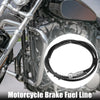 10mm Motorcycle Braided Brake Clutch Oil Hose Fitting Ends Black