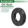 Oil Seal TG4 Lip Seal Rotary Shaft NBR Rubber 30x62x12mm Black 5 Pcs