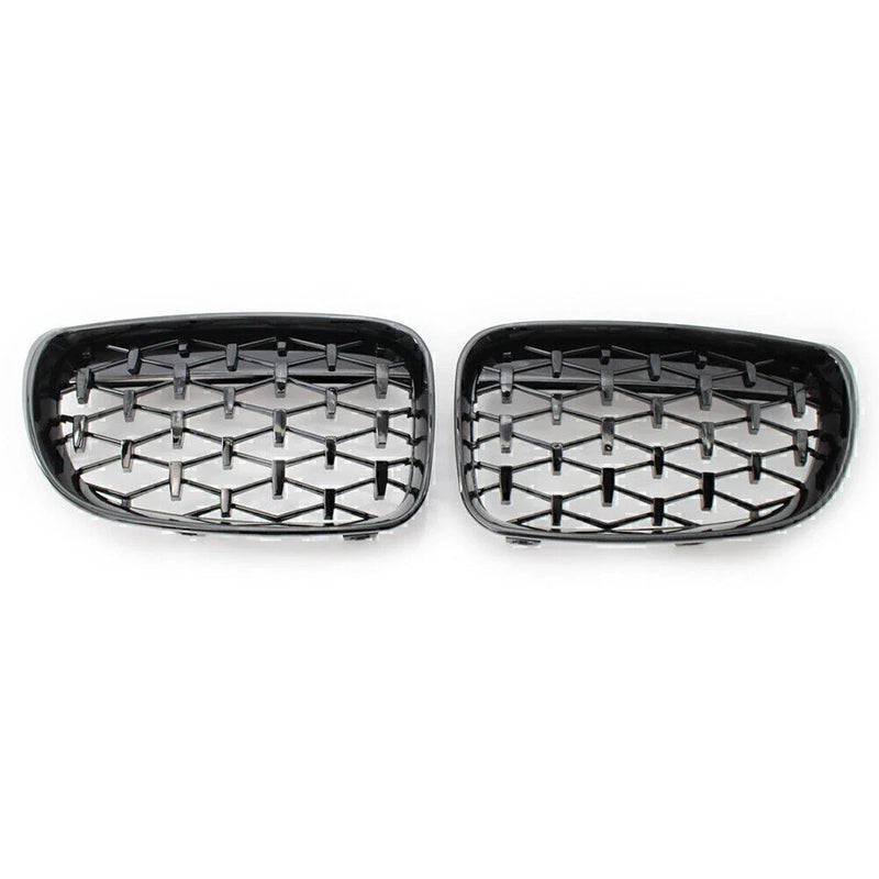 BMW E81 E82 E87 E88 1 Series Gloss Black Front Grille (2008-2011)