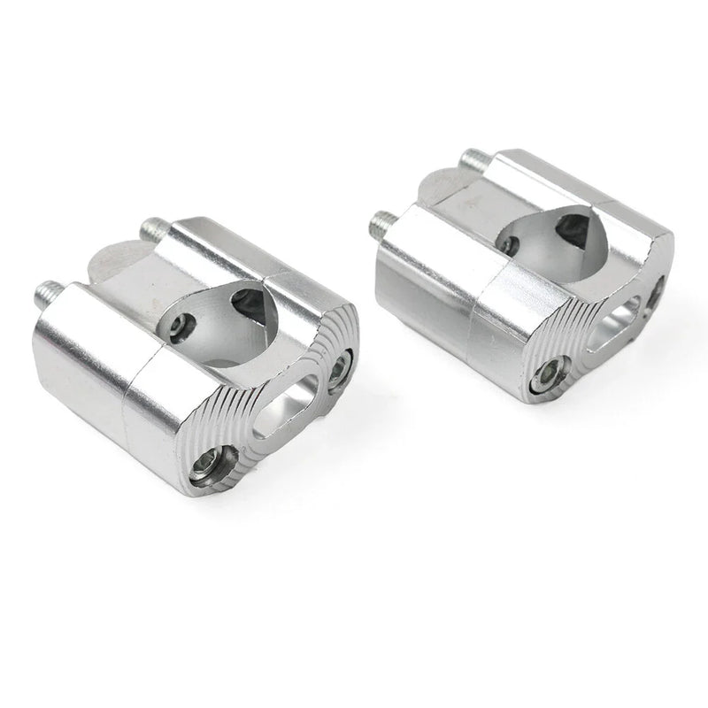 Dirt Pit Bike ATV 7/8 to 1-1/8 Handlebar Fat Bar Mount Clamps Risers