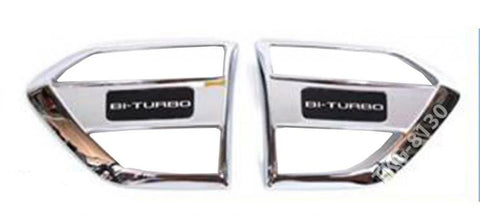 Ford Ranger XL XLS XLT Wildtrack Chrome Side Vent Covers (2015-2018)