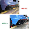 VW Tiguan MK3 Gloss Black Rear Bumper Diffuser Lip (2024-2025)