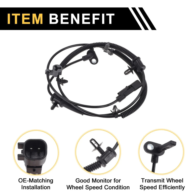 Chevrolet Impala ABS Wheel Speed Sensor 1 x Left Rear (2014-2019)