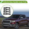 Dodge Ram 1500 (2019-2024) Carbon Fiber Black Exterior Door Handle Cover Trim