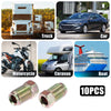 10 x 3/16" Hydraulic Motorcycle Brake Line Tube Fittings
