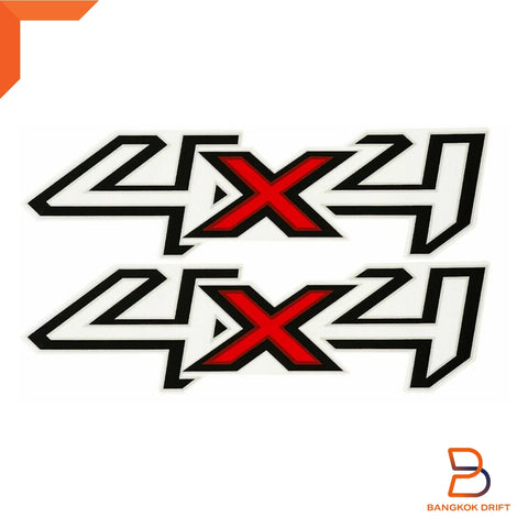 Ford Ranger Black Red 4x4 Side Rear Decal Sticker (1998-2015)