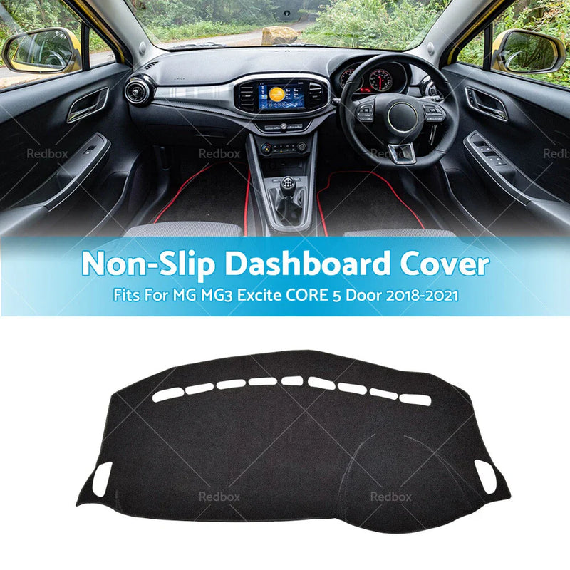 MG MG3 Excite CORE Hatchback 2018-2021 Dash Mat Black Non-Slip