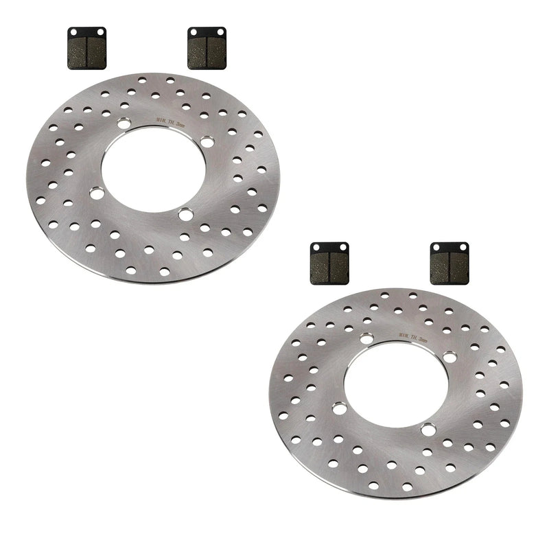 Suzuki Eiger 400 2 x Front Disc Brake Rotors & Semi-Metallic Pads (2002–2007)