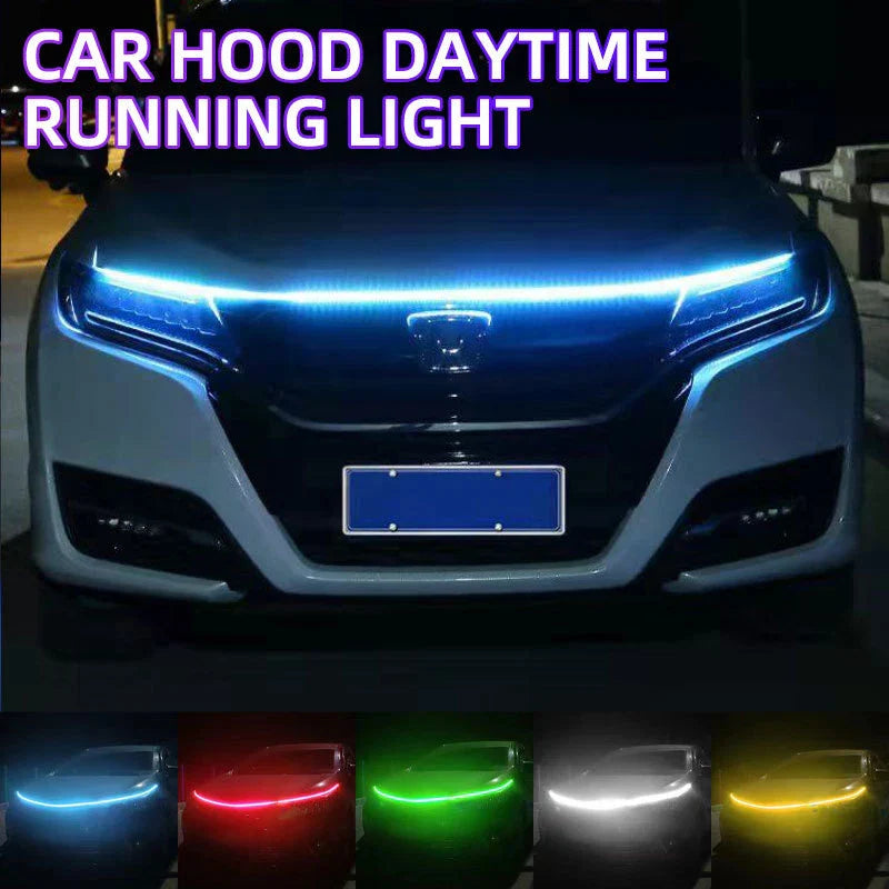 Car Hoodbeam Kit Flexible LED Meteor Strip Lights (2023)