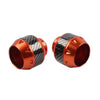Motorcycle - Orange Front Fork Frame Sliders Crash Protection