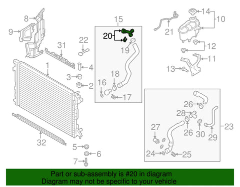 VW Upper Hose Coupling