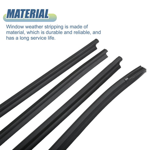 Toyota Hilux SR5 / Vigo 4 Pcs Window Glass Seals (2005-2015)