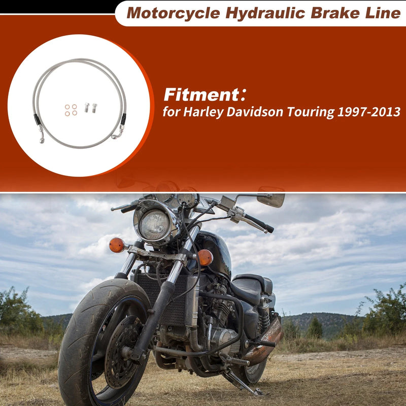 Harley Davidson Touring 57" / Hydraulic Front Brake Line Kit / (1997–2013)