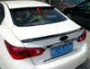 Infiniti Q50 V37 Sedan Unpainted F Style Rear Roof Spoiler Wing (2014-2024)