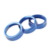 Kia Cerato K3 Forte 3 x Blue AC Control Knob Rings (2017-2018)