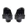 Harley Dyna Sportster Softail 2" Straight Handlebar Risers Black (2000-2023)