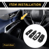 Ford Ranger Carbon Fiber Front Door Window Switch Panel Set