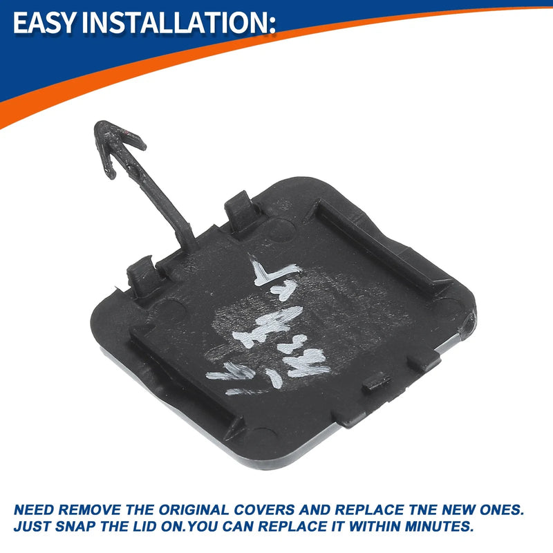 BMW 525i 528i 530i Black Front Bumper Tow Hook Cover