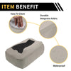 Chevrolet Silverado Microfiber Leather with Zipper Grey Center Console Cover
