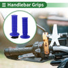 Motorcycles 7/8" 22mm Hand Grips Cover Kit TPR Blue