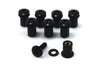 Aprilia RSV 1000 RS 50 250 RS250 8x Black Aluminium Wind Shield Bolts