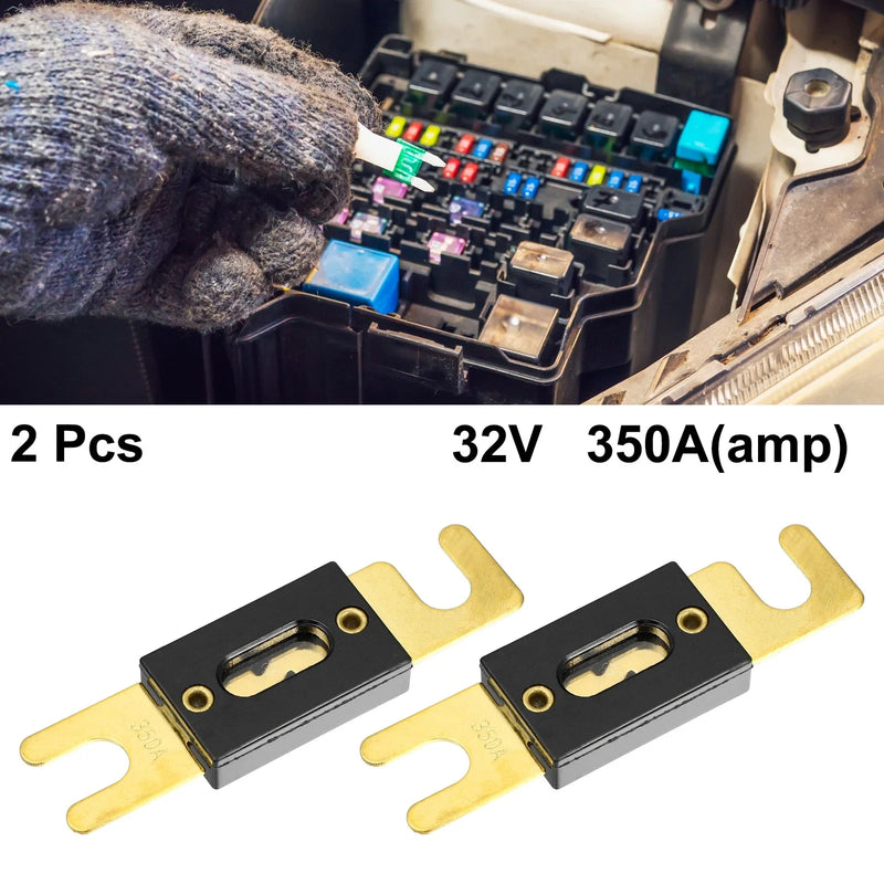 Car Truck Motorcycle Boat Audio CDs 2 x 350A ANL Fuses
