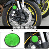Motorcycle 10 Pcs / Motorcycle Safety Spoke Reflector Self-Adhesive Green