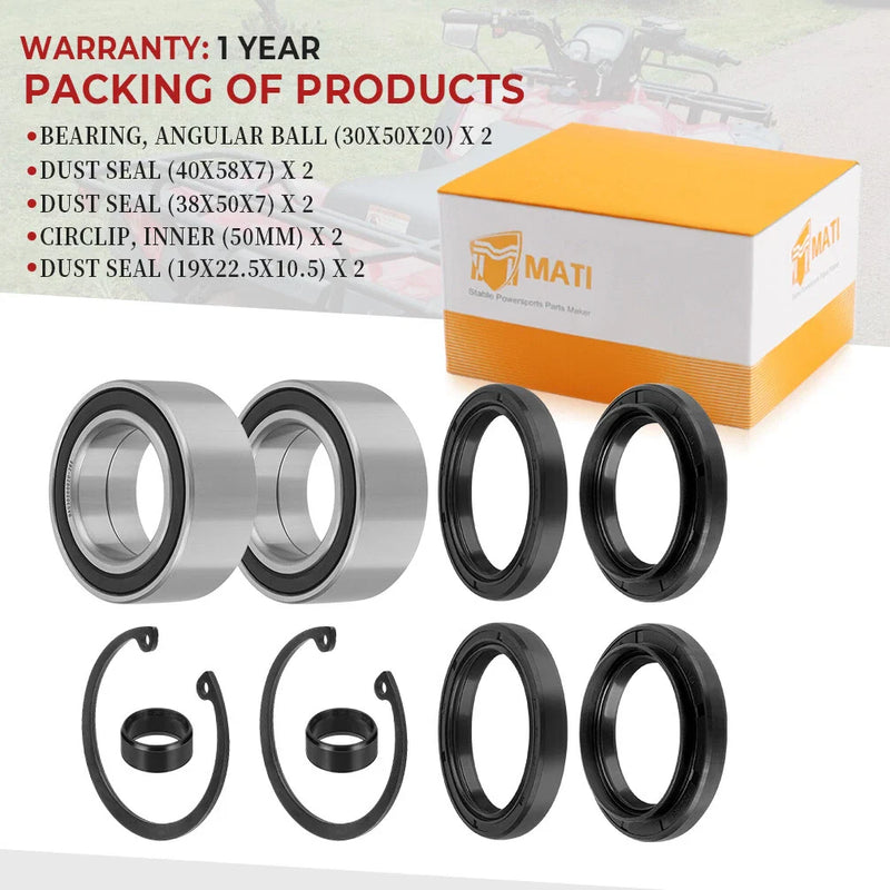 Honda Rancher 350 4x4 TRX350FE / FM Front Wheel Bearing & Seal (2000–2006)