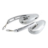 Harley Touring Sportster 883 1200 Dyna 8mm Chrome Rearview Mirrors (2004-2023)