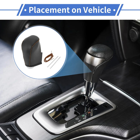 Nissan Altima (2019-2024) Black Brown Car Gear Shift Knob Cover