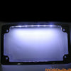 Harley Custom Bobber 4x7 Curved License Plate Frame w/ LED Light
