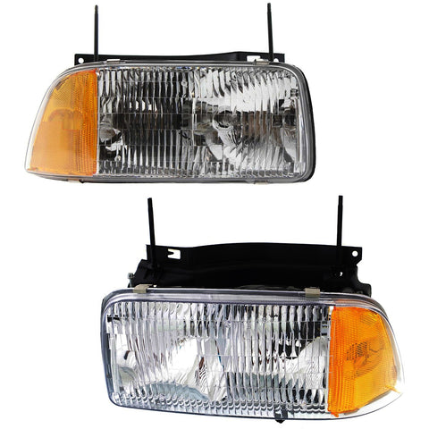 Left and Right Headlights For GMC Sonoma 1994-1997