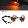 Harley Davidson Yellow Chrome Motorcycle Turn Signal Lamps