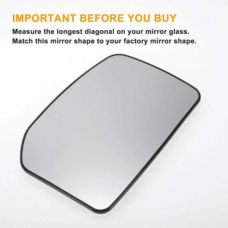 Ford Transit MK6 MK7 White Heated Convex Mirror Glass (2000-2013)