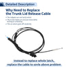Honda Accord Trunk Lid Release Cable (1998-2002)