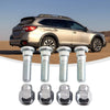 Forester Set of 4 Thread Size 1.25 Wheel Hub Bolt Stud & Nut Set