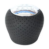 Hyundai I30 IX35 Black 1x Perforated PU Leather Gear Knob Chrome 6-Speed