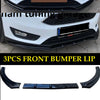 Ford Focus MK3 MK3.5 (2011-2018) 3 Pcs Front Bumper Lip Splitter