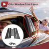 Nissan Almera / Sunny / Versa (2007-2012) Black Carbon Fiber Door Pillar Window Trim