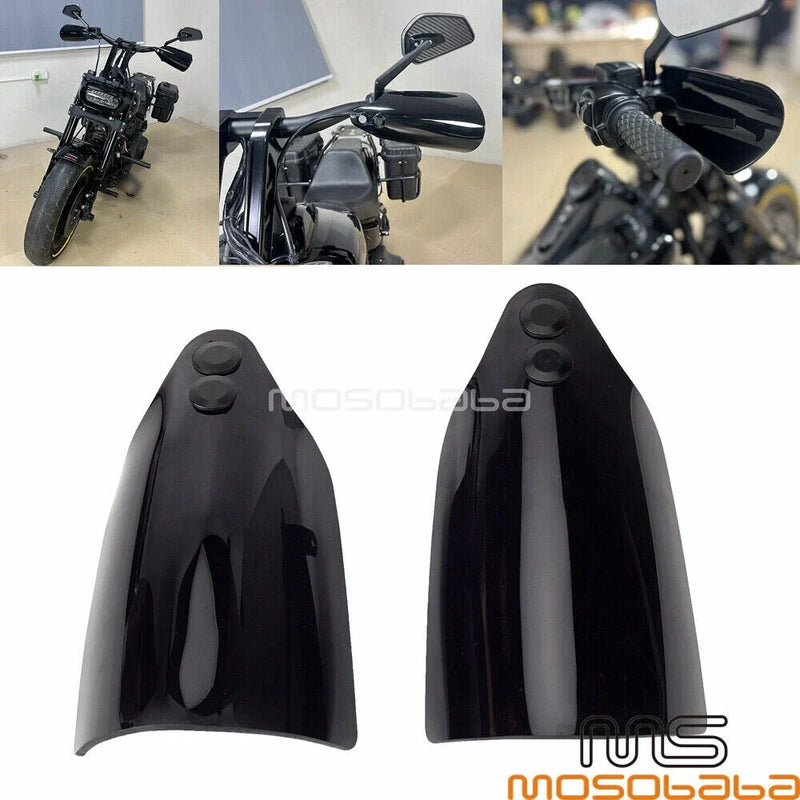 Harley Softail Deluxe Black Handlebar Hand Guards (2018-2023)