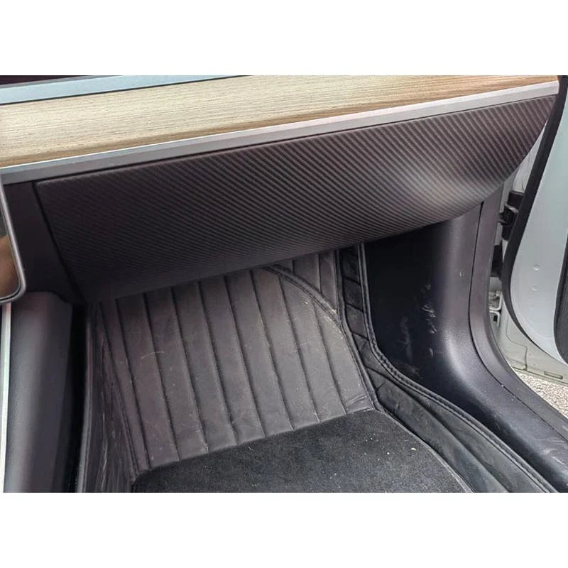 Tesla Model 3 / Y Matt 100% DRY Carbon Fiber Dash Glove Box Protector Cover