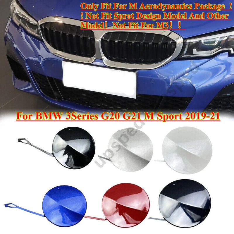 BMW 3 Series G20 G21 Front Bumper Tow Hook Eye Cover Cap (2019–2021)