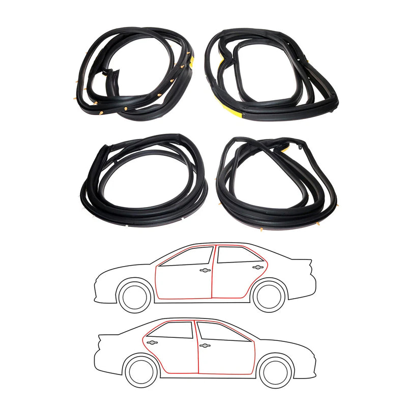 Toyota Corona Carina II GL XL 1987-1992 Door Weatherstrip Set