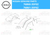 Nissan 240SX S13 Body Side Weather Strips 2x Right & Left (1989–1994)