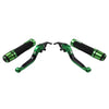 Ducati Panigale Green Extendable Brake Clutch Lever Grip Set (2012-2019)