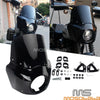 Harley Motorcycle Front Headlight Fairing w/ Extension Blocks