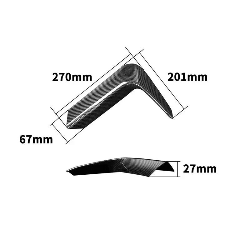 BMW F80 M3 F82 F83 M4 Carbon Black Bumper Splitter Lip Spoiler Kit (2020)